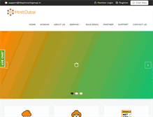 Tablet Screenshot of hostnetdubai.com